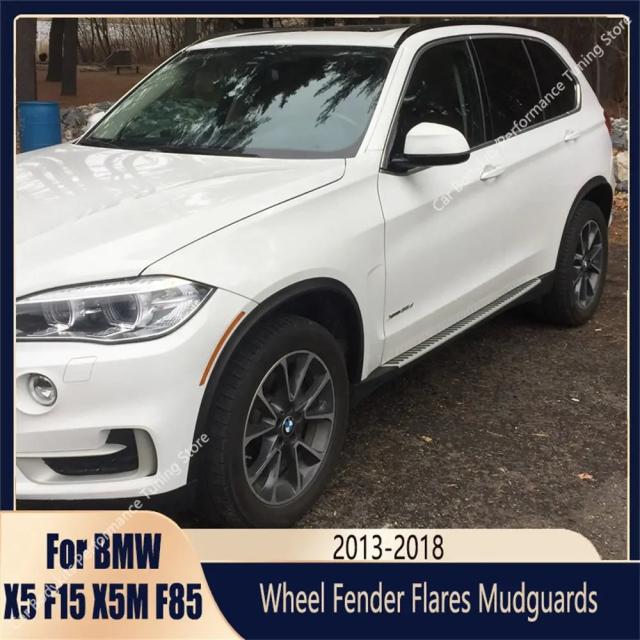 BMW X5 F15・X5M F85用 ホイールアーチフェンダーフレア マッドガード 25d 30d 35i 40d M50i M50d X5M 2013-2018 Mスタイル フェンダーフレア チューニング 輸入品