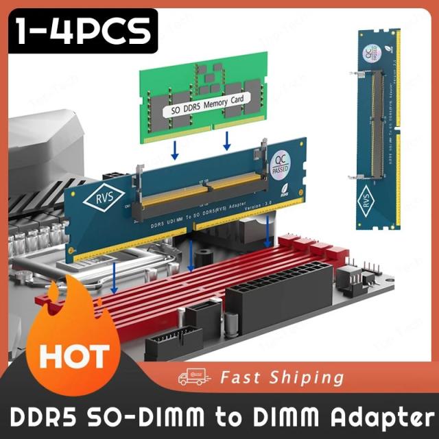 ノートパソコン用SO-DIMM DDR5メモリ デスクトップ用DDR5 U-DIMM変換アダプター メモリーカードコンバーター SO-DIMM to DIMM変換カード 輸入品