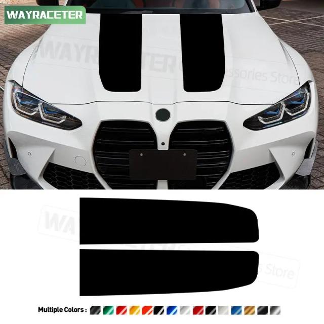 BMW M3 G80 CS  G81 ツーリング 2022 2023 用 カーボンエンジンカバーデカール ボンネットストライプステッカー Mパフォーマンスアクセサリー 輸入品