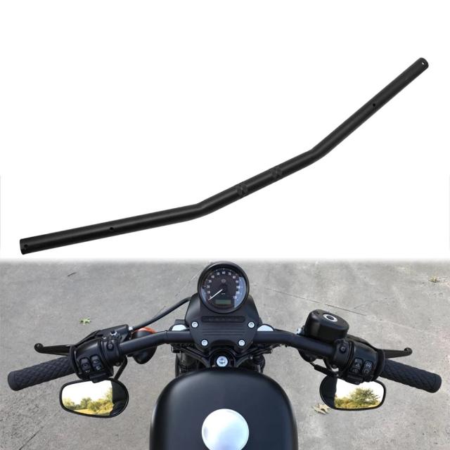 モーターサイクルハンドルバー 7/8インチ 22mm ブラック ストレートバー ドラッグ カフェレーサー ホンダ カワサキ ヤマハ スズキ ハーレー チョッパー ボバー 用 輸入品