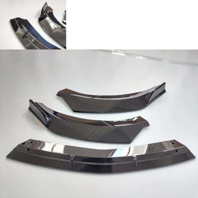 光沢ブラック / カーボン フロントプロテクター バンパーリップ チューニングパーツ メルセデス・ベンツ CLAクラス C117 CLA200 CLA260 CLA45 AMG 2013-2016 輸入品
