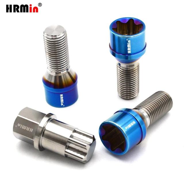 HRMin Gr5チタン製ホイールボルト トルクスコーンシート M14x1.5x28-45mm VW AUDI ベンツ Volvo ランボルギーニ マセラティ等 車種対応 輸入品_9