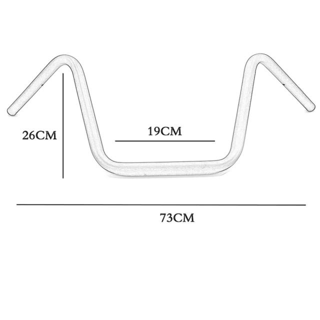 レトロ25mmモーターサイクルハンドルバー 1インチバー ハーレースポースターXL883 XL1200 X48 ダイナ ロードキング ヘリテージ ソフトテール対応 輸入品_6