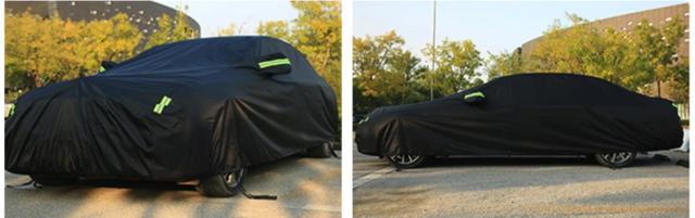 カーカバー 屋外用 車両保護 日除け 雪対策 UVカット カバー SUV セダン 自動車用 サンシェード 防塵 防水 ブラック シルバー 輸入品