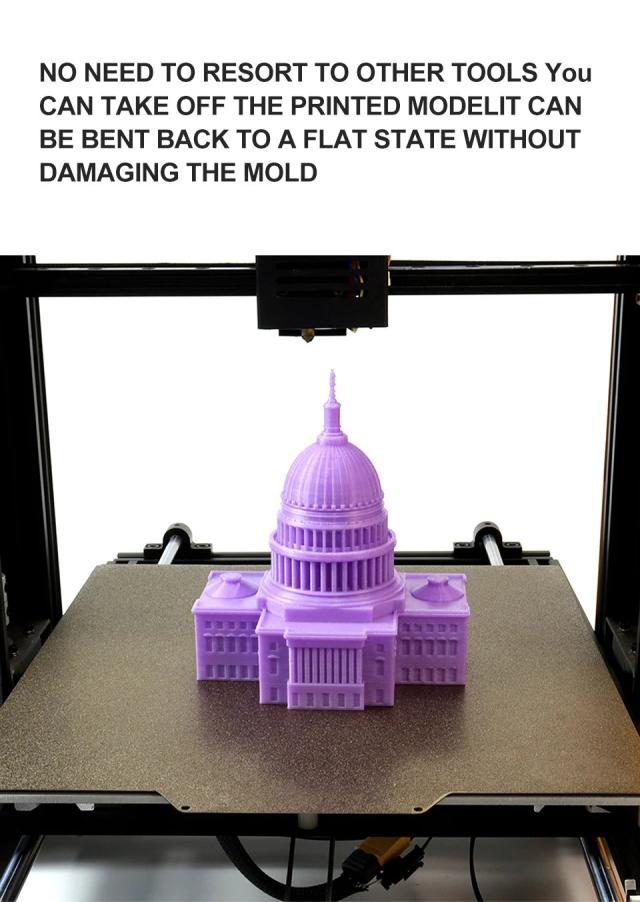 ENERGETIC 310x310 両面テクスチャー/スムーズ PEI スプリングスチールシート マグネティックビルドプレート CR-10S Sidewinder X1 X2 3Dプリンター用 輸入品_12