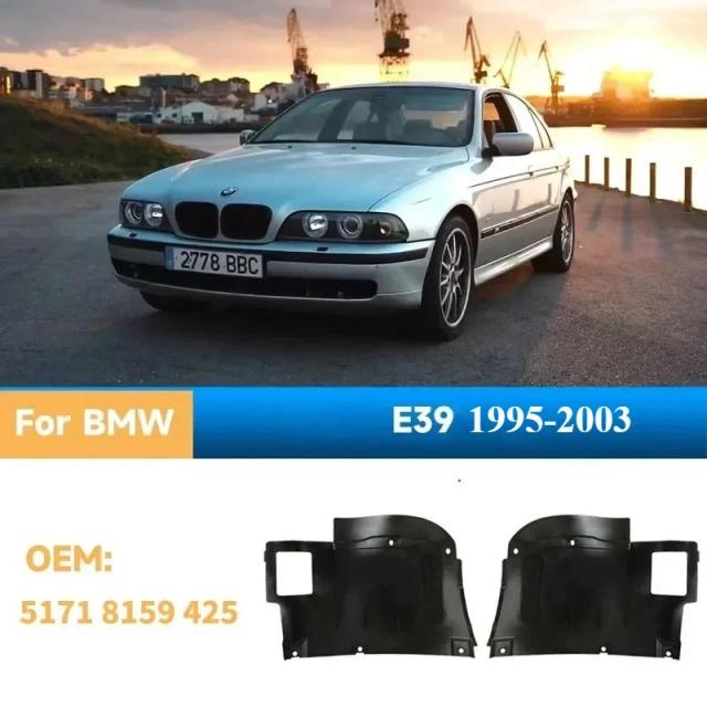 BMW 5シリーズ E39 用 フロント フェンダー ライナー スプラッシュガード 左右セット 1995-2003年モデル 輸入品