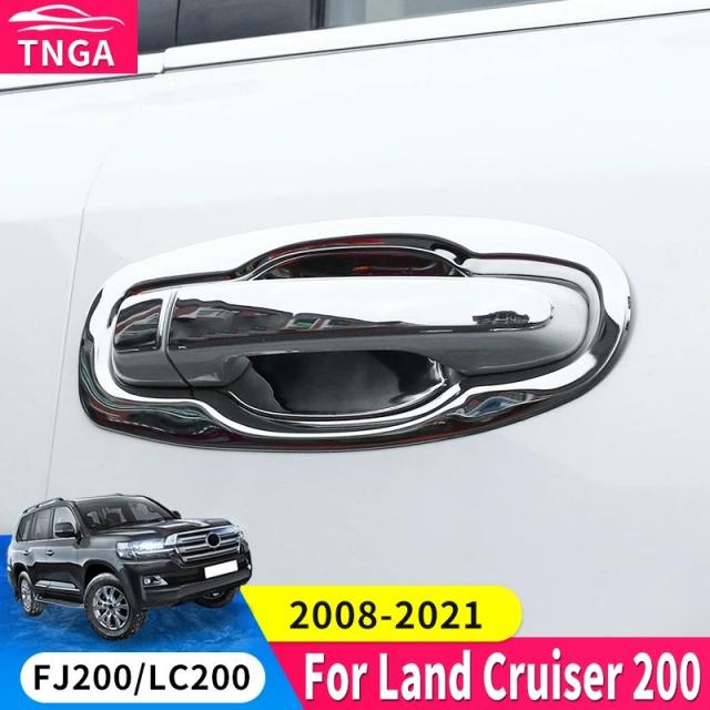 2008-式 トヨタ ランドクルーザー200 LC200 FJ200 用 ステンレス製 ドアハンドル カバー アクセサリー 改良型 2021 2020 2019 2018 2017 2016モデル対応 輸入品_2