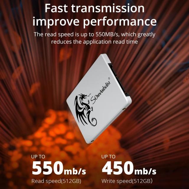 SomnAmbulist SSD 2.5インチ 64GB 128GB 256GB 512GB SATA3 内蔵型 ソリッドステートドライブ 120GB 240GB 480GB ノートパソコン デスクトップPC 対応 輸入品_4