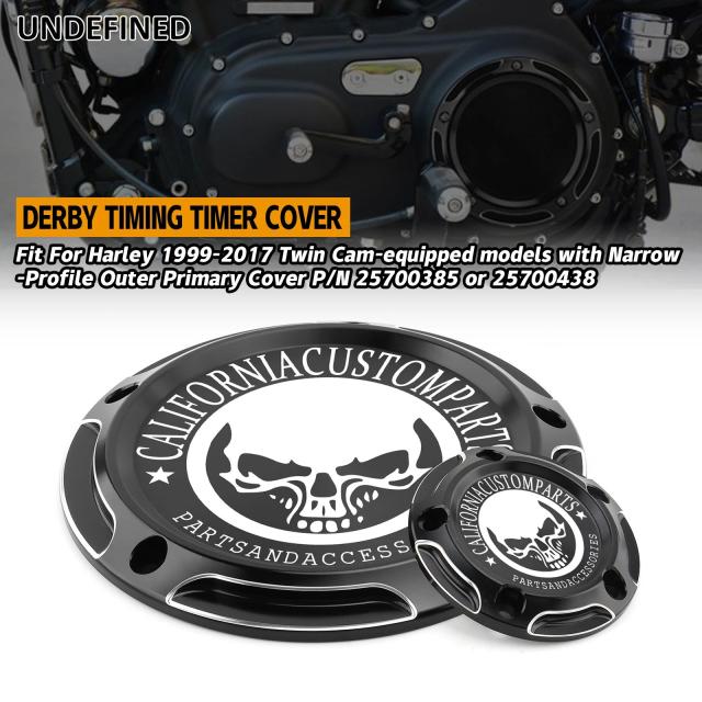 ハーレーツーリング用モーターサイクルデルビーカスタムタイマーカバー - ロードキング/ストリートグライド/ダイナ/ファットボブ/ローライダー/ソフテイル/ストリートボブ 1999-モデル対応 輸入品