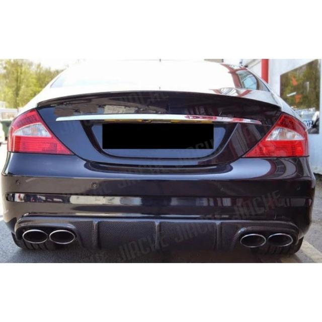 メルセデス・ベンツ CLSクラス W219 CLS63 AMG 用 カーボンファイバー リアバンパーリップディフューザースポイラー (2004-2010年 4ドアセダン 車両スタイリング) 輸入品_2