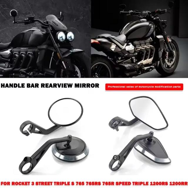 ロケット3 ストリートトリプルS 765 765RS 765R スピードトリプル 1200RS 1200RR 用 ハンドル バーエンドミラー キット 輸入品