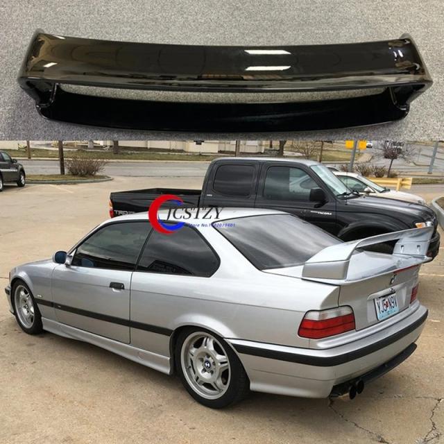 BMW 3シリーズ E36 1990-2000年用 リアスポイラー ABS樹脂 マットブラック/光沢ブラック BMW E36 M3 リアウイング 輸入品