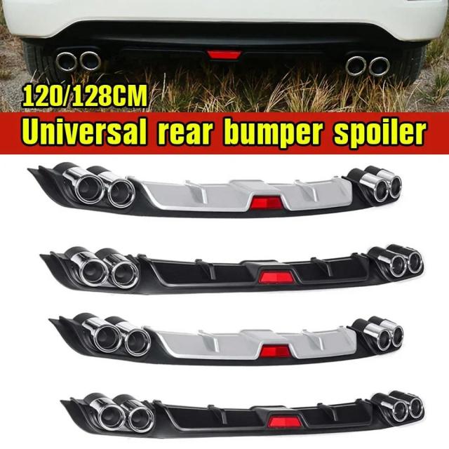 ユニバーサルABS製 リアバンパースポイラー 120-128cm リアバンパーリップディフューザー 自動車部品 多数の車種に対応 輸入品_3