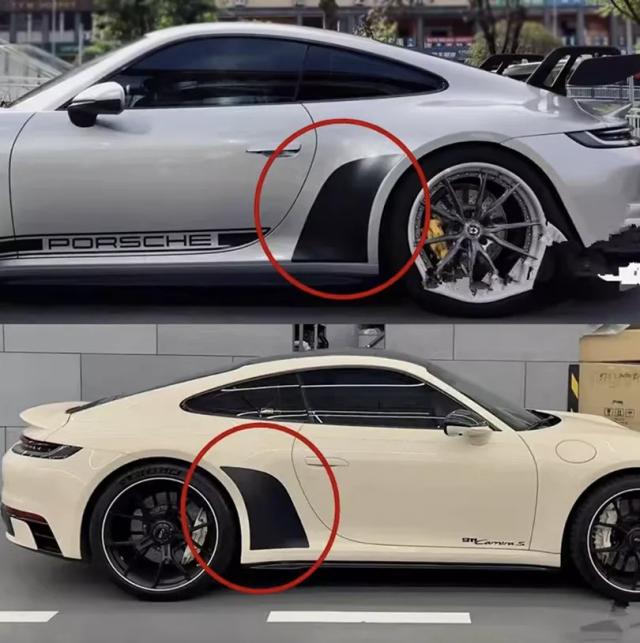 ポルシェ911用 ペアスポーツブラック リアフェンダーステッカー サイドベントデカール ビニールブラックアウト プリカットステッカー 輸入品_2