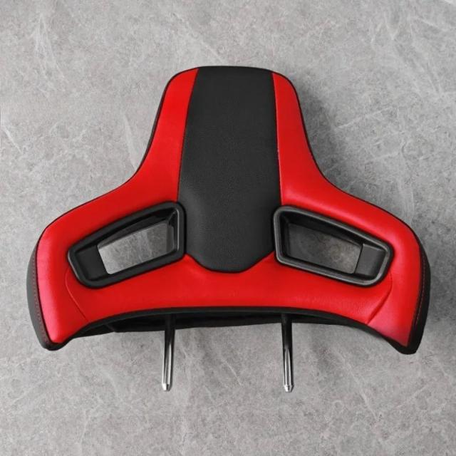 ユニバーサル スポーツシート ヘッドレスト 高品質快適 PVCレザー レーシングヘッドレスト プラグアンドプレイ 車内シートアクセサリー 輸入品_10