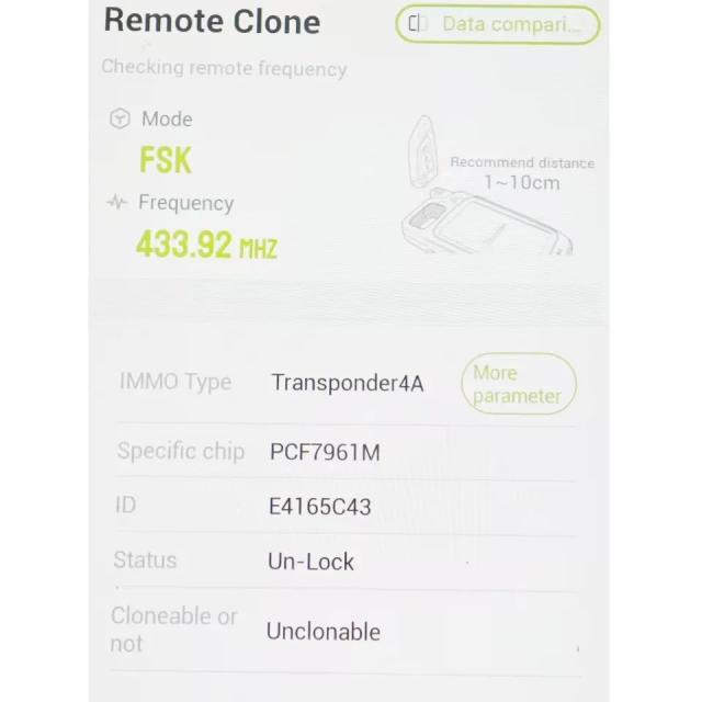 CNSZKey TWE1G0003 純正交換用 折りたたみキー  Renault Dacia Duster Logan Lodgy Sandero Stepway Symbol 専用 433MHz ID4A PCF7961M 輸入品_16