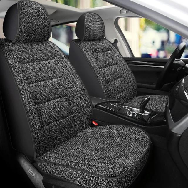 ユニバーサル フォーシーズンズ 麻布 カーシートカバー 通気性 フロントシングルシートクッション 全周囲保護 自動車内装 トラック バン 輸入品 7,529円