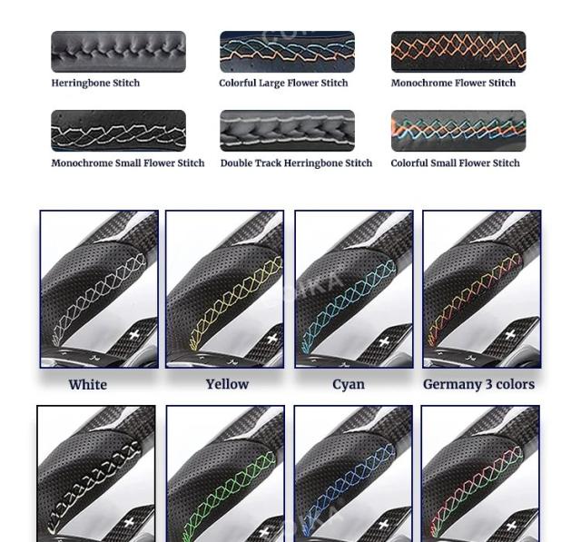 インテリア Mシリーズ レザーステアリングホイール BMW M3 M5 F20 F22 F23 F30 F33 F34 X1 F48 X5 F15 X3 F25 F80 E90 E70 E84 パドルシフト対応 輸入品_12