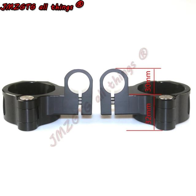 ユニバーサルレーシング 調整式 CNC 51MM モーターサイクルレーシング クリップオンハンドル 輸入品_4