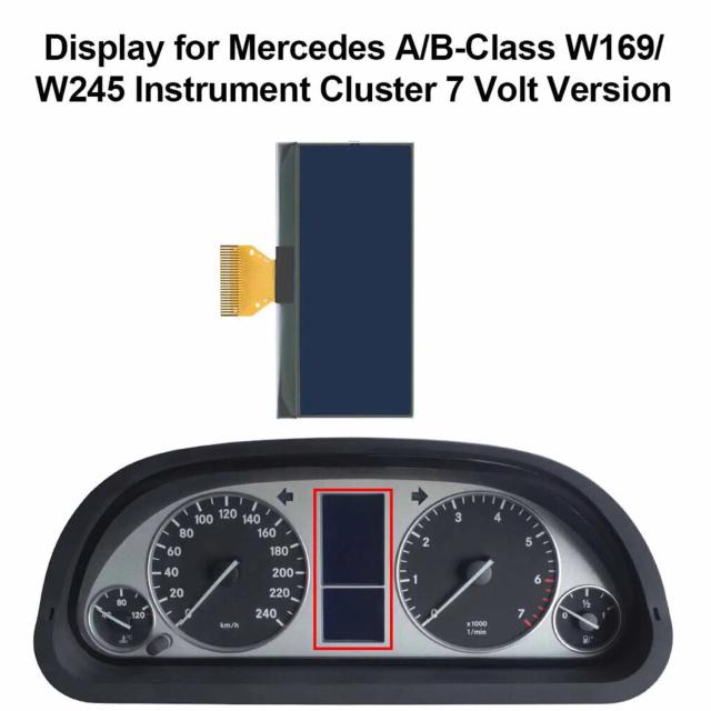 メルセデス・ベンツ Aクラス Bクラス W169 C169 W245 用 スピードメーター LCD ディスプレイ 画面 ダッシュボード 計器クラスター スクリーン ピクセル 修理 パーツ 輸入品_12