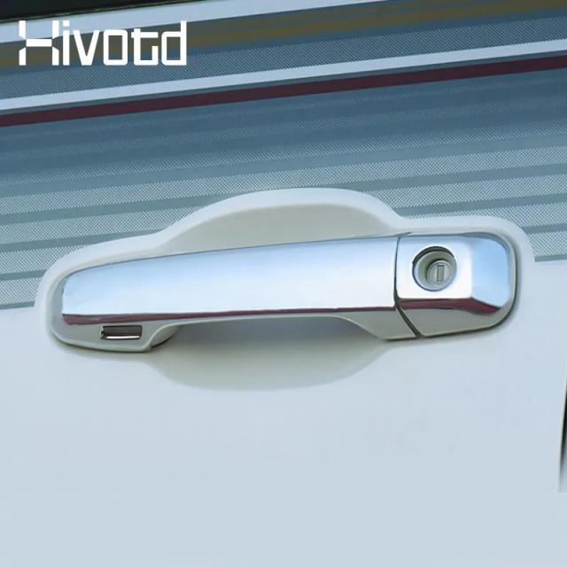 ヒボット クローム ドアハンドルカバー トリム 外装パーツ 車 スタイリング デコレーション アクセサリー トヨタ ランドクルーザー200 2016-2020 輸入品