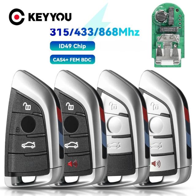 BMW 1・3・5・7シリーズ X1 X3 X5 X6 X7 F CAS4 CAS4+ FEM 2011-式 用 スマートキー リモートキー キーレスエントリー (315/433/868MHz対応) 輸入品