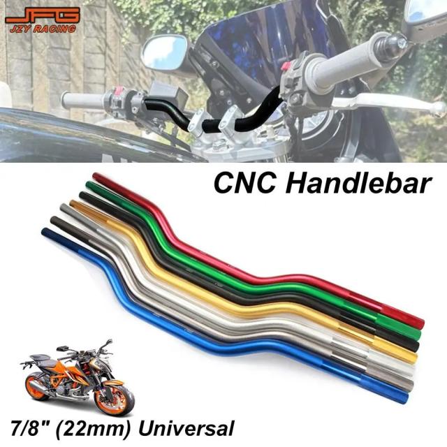 オートバイ用7/8インチ（22mm）アルミ合金ハンドルバー 防錆仕様 KTM HONDA SUZUKI YAMAHA ユニバーサル対応 輸入品