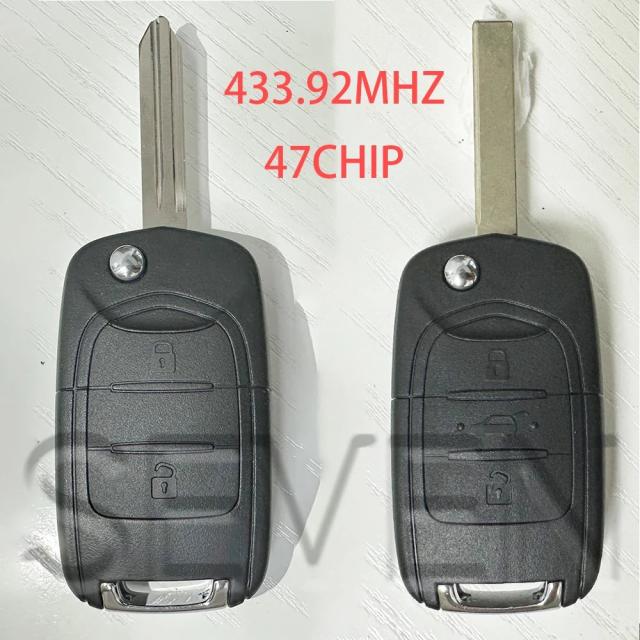 シボレー・キャプティバN400用 433.92MHz リモートキー (47チップ PCF7961X搭載) 輸入品