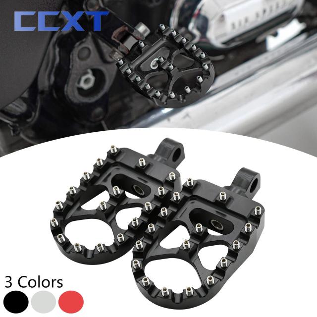 CNCワイドファットフットペグ 360°回転フットペグ スポースター883 ストリートボブ FXDB ハーレーダyna ファットボブ FLSTF FXDF FLSTFB S 1990-2017対応 輸入品