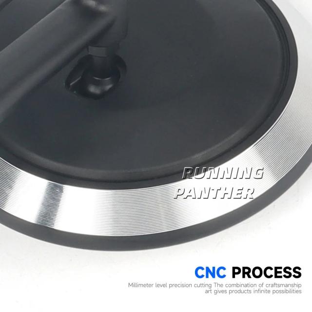 オートバイ用CNCハンドルバー バーエンドミラーキット ストリートトリデント660 ボバーT120 デイトナ660 675対応 輸入品