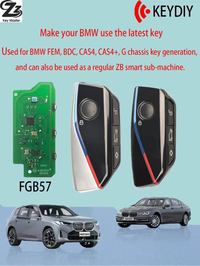 KEYDIY対応 BMW用FEM・BDC・CAS4・CAS4+・GシャシーFGB57/ZBスマートキー BMW FシャシーまたはGシャシー G01 G02 G08 G30 G31 G32 G38用 輸入品