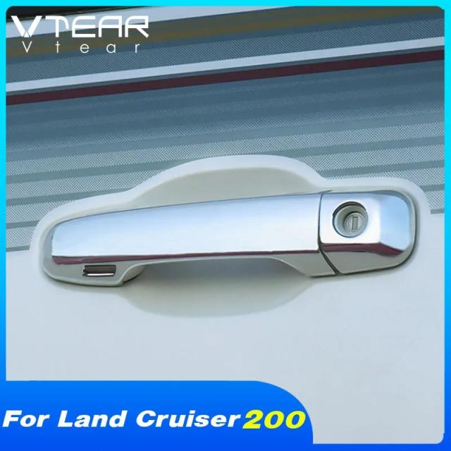 Vtear トヨタ ランドクルーザー200 ドアハンドルカバー 外装トリム 防傷アクセサリー ABSフレームパーツ 式 輸入品