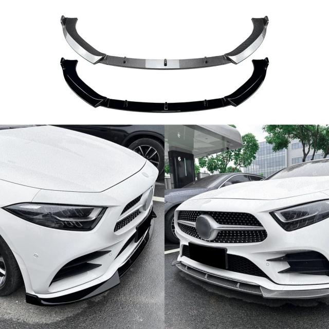メルセデス・ベンツ CLSクラス C257 2018-2021 AMG 用 フロントバンパー リップスポイラー ディフューザー ボディキット フロントバンパーチンリップトリム 輸入品