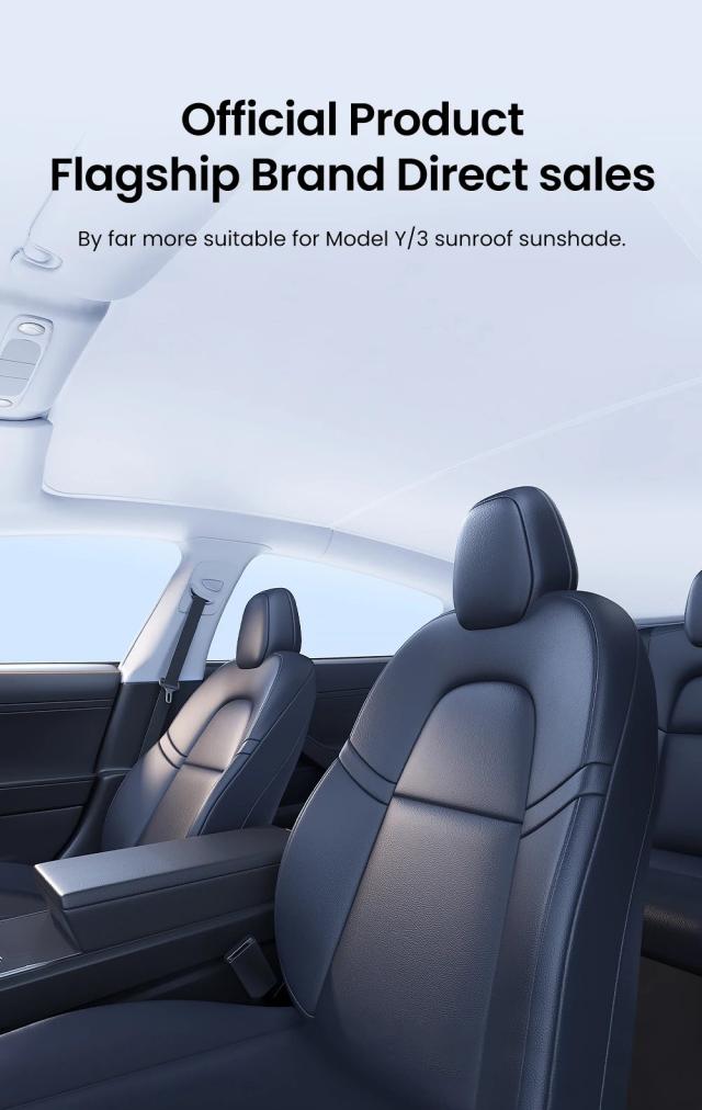 YZハニカムサンシェード Tesla Model 3 Y ハイランド 2021-2024 フロントリアー スカイライト フラットバック サンシェード 輸入品