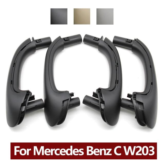 2個/4個セット メルセデス・ベンツ W203 Cクラスセダン 2000-2007年用 フロント左右 内装ドアプルハンドル 交換パーツセット 輸入品