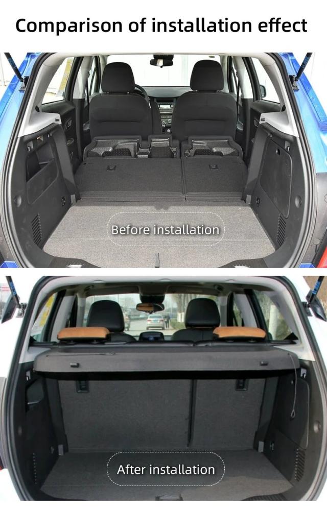 シボレートラックス 2014-2018 専用 非収納式 トランク荷物カバー 荷物ラック のぞき見防止 車内インテリアアクセサリー 輸入品