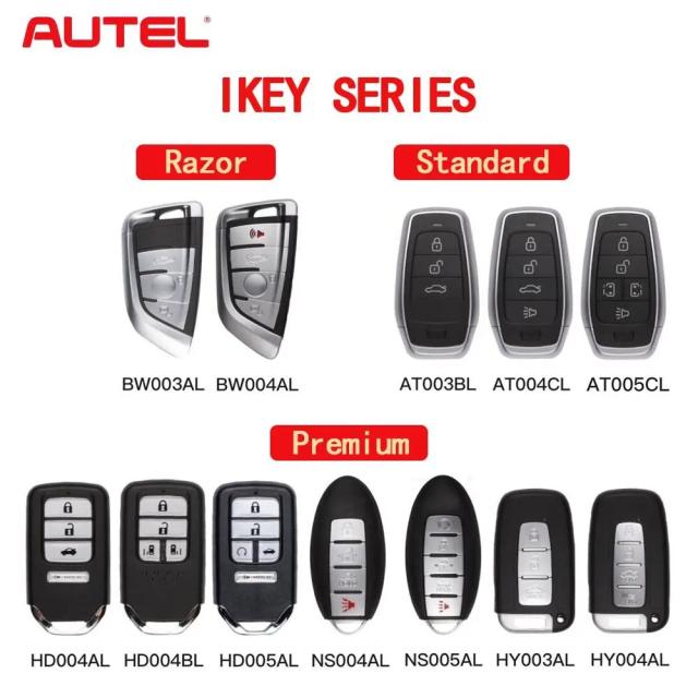 AUTEL IKEYBW003/4AL HD004/05BL NS004/05AL HY003/04AL AT003BL/04CL ユニバーサル リモート スマートキー（MaxiIM KM100 / IM508 プログラマー対応） 輸入品_2