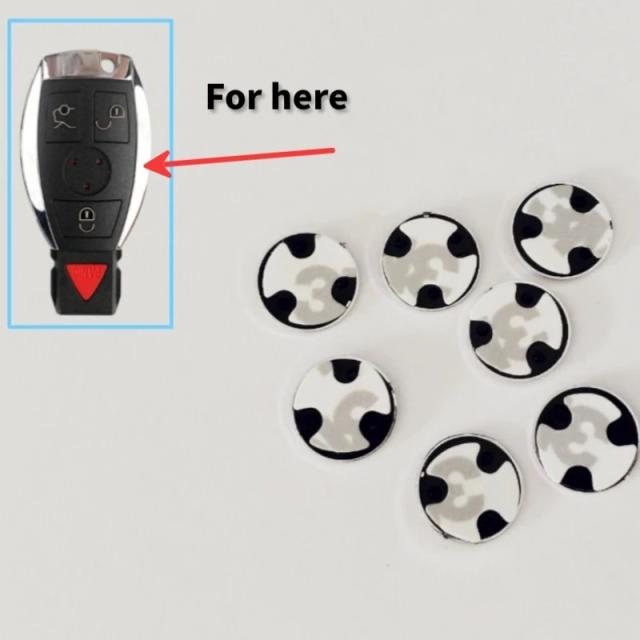13mm DIYエンブレムロゴ交換ステッカー メルセデス・ベンツ リモコンカ—キー用バッジ 輸入品