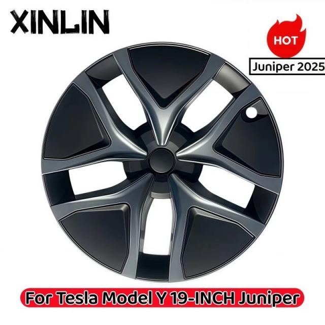 テスラ モデルY ジュニパー 以降モデル用 4枚セット ハブキャップ 19インチ パフォーマンスモデル ホイールキャップカバー アクセサリー 輸入品