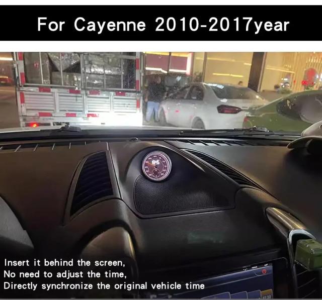 ポルシェ カイエン 958 用 カースタップウォッチ インテリア ダッシュボード センターパネル コンパス 時計 電子メーター アクセサリー 2010-2017 年式対応 輸入品_13