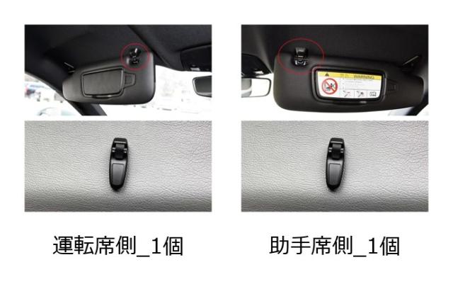 ポルシェ718ボクスター/カイマン/911用 サンシェードカードホルダー 718 メイクアップミラー フッククリップ 輸入品