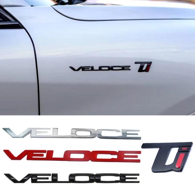 アルファロメオ ジュリア ステルヴィオ 専用 カーボン調 フェンダー レター デカール VELOCE TI ステッカー 車両外装 アクセサリー 輸入品