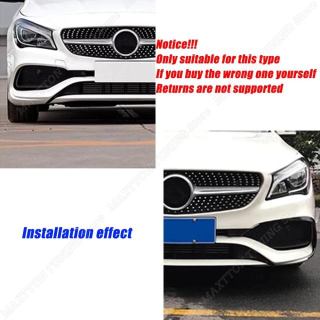 メルセデス・ベンツ CLAクラス W117 C117 フロントバンパーエアベントアウトレットカバートリム (2016-モデル CLA200/220/250/260/CLA45 AMG対応) 輸入品