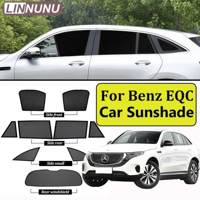 LINNUNU マグネット式 サンシェード メルセデス・ベンツ EQC 350 2020-2026 年式 フロントガラス サイド窓 日除け UVカット カーアクセサリー 輸入品 11,795円