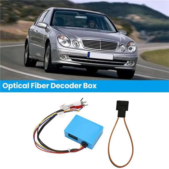 メルセデス・ベンツ S/CL/SL/ECS/CLK/E/MLクラス用 光ファイバーデコーダー ラジオアダプター - D2Bデジタルデータバス 光ボックスキット 輸入品