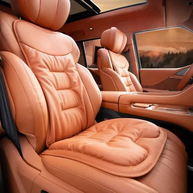 ユニバーサル ナッパレザー ソフトカーシートカバー 車内用 通気性シートクッション カーシートカバーフルセット カーシートクッション 輸入品