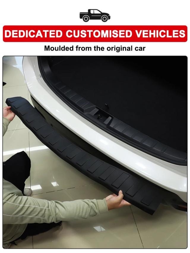 スバル フォレスター 2019-2024 専用 TPE ブラック トランクバンパーガード 保護ステッカー 車用アクセサリー 輸入品_9