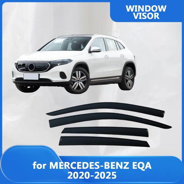 メルセデス・ベンツ EQA 2020-2025 専用 ウィンドウバイザー 風防 レインガード ドアバイザー ベントシェード 外装パーツ 輸入品