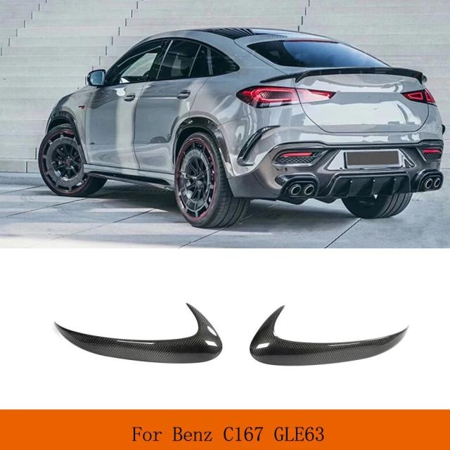 メルセデスベンツ GLEクラス C167 クーペ GLE53 GLE63 AMG 式以降用 リアバンパー スプリッター カナード カーボンファイバー ボディキット 輸入品