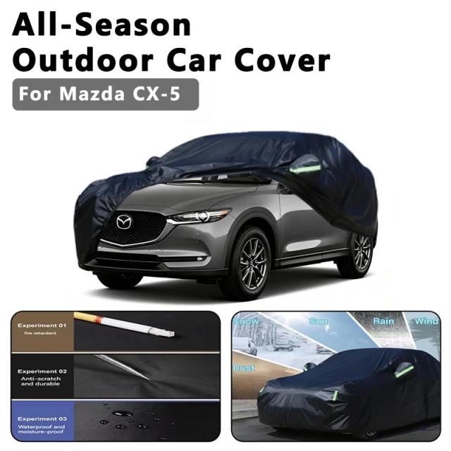 マツダ CX-5 用 カーバー - 全天候型 防水・防塵・耐熱 車両全体保護 外装アクセサリー 輸入品